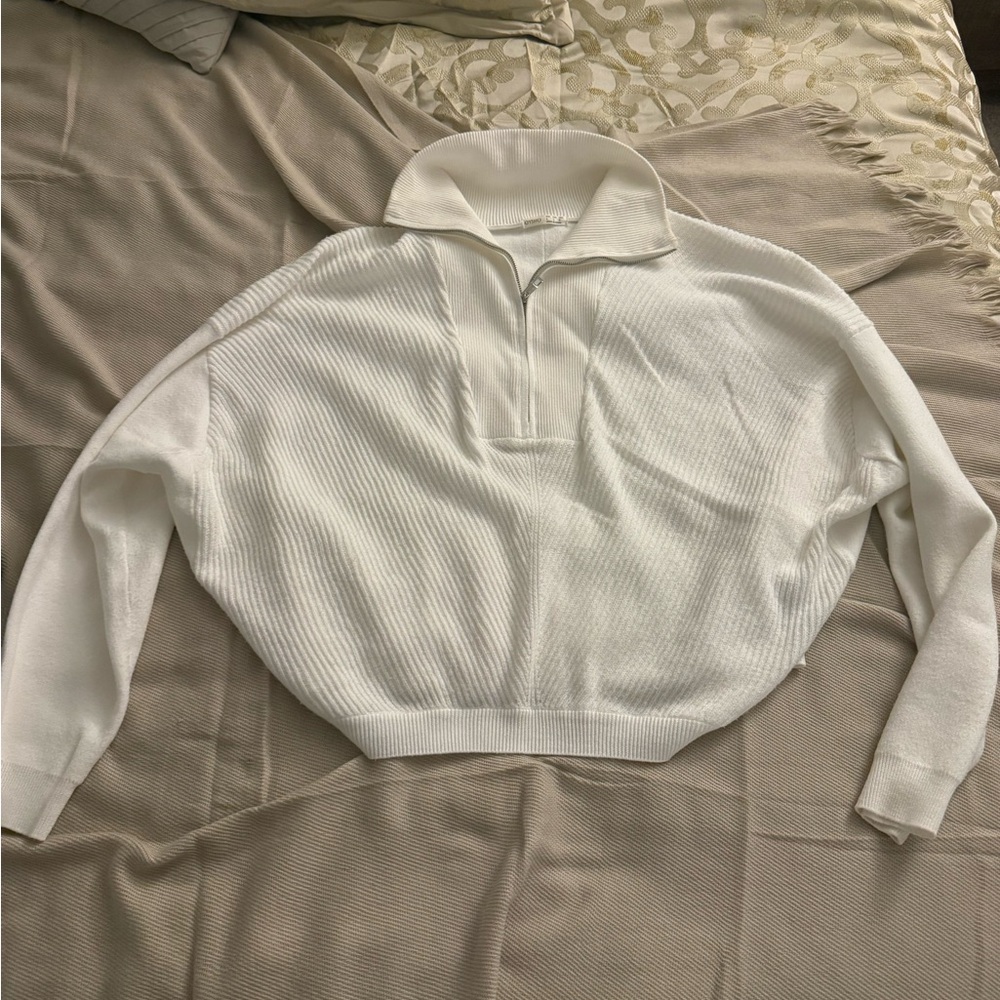 Cozy White Turtleneck Sweater